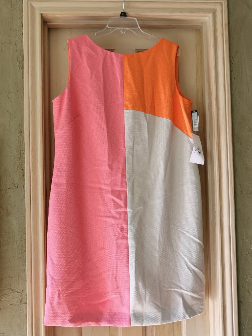 NWT Tahari Arthur S. Levine Colorblock Sheath Dress Size 14W